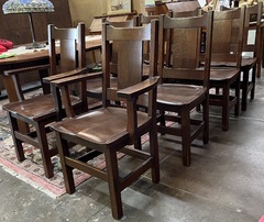 Set of 8 Limbert Dining Chairs including two Arm Chairs.  Signed. 